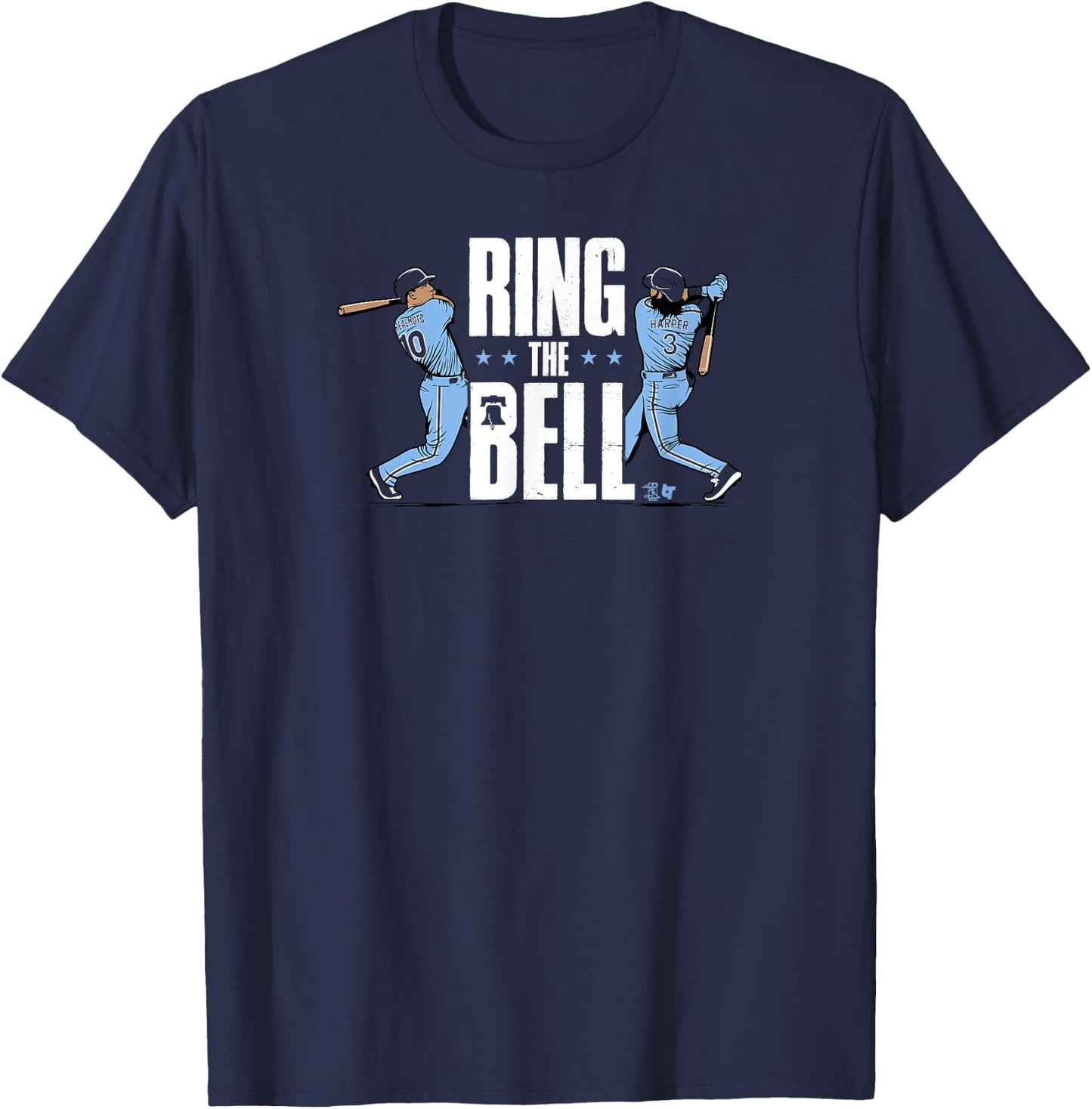 Harper & Realmuto - Ring the Bell - Philadelphia Baseball T-Shirt - T-Shirt | Navy