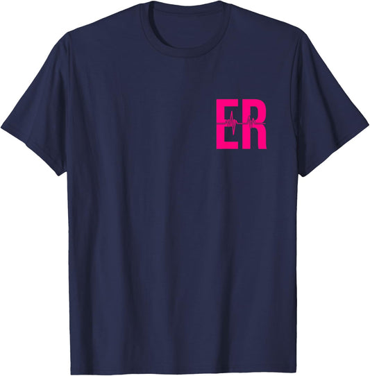 Emergency Department Emergency Room Healthcare Nursing Nurse T-Shirt - T-Shirt | Navy