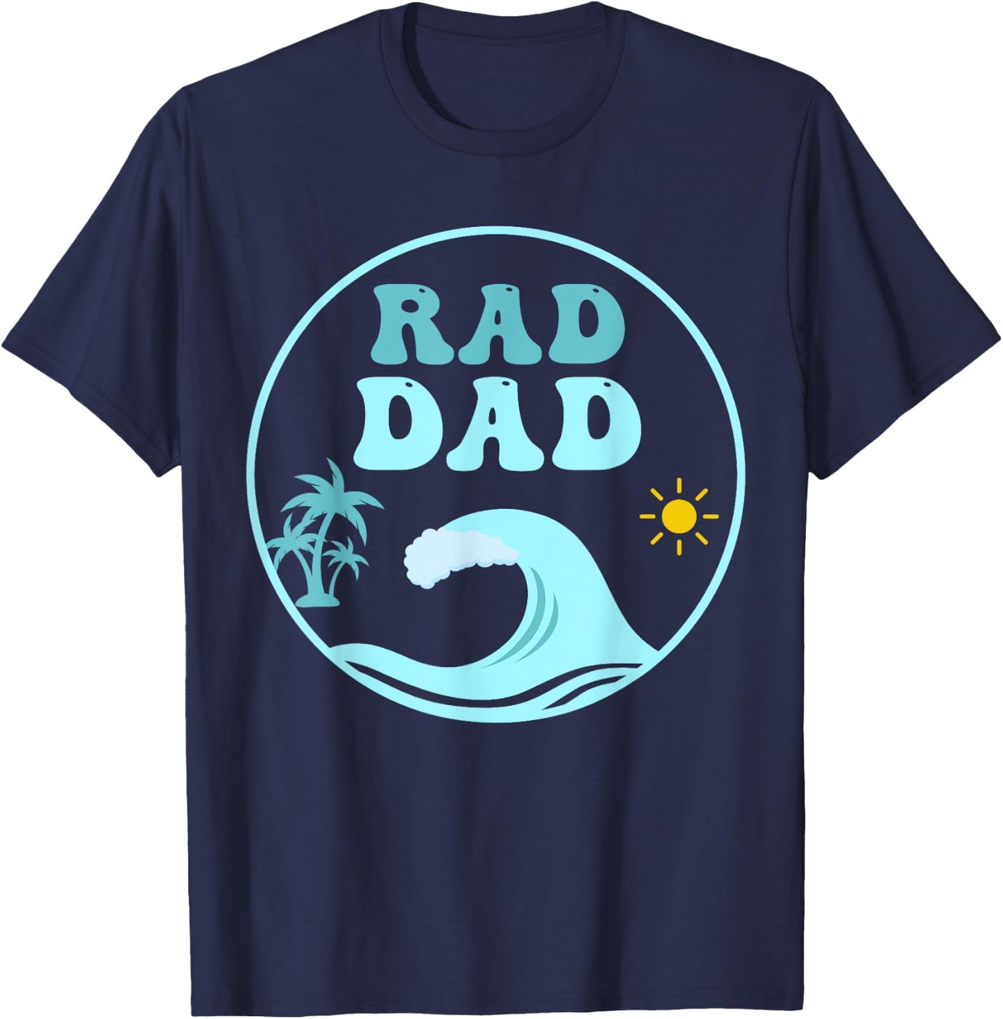 Rad Dad The Big One 1st Birthday Surf Family Matching T-Shirt - T-Shirt | Navy