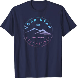 Moab Utah 4x4 Off Road Retro Adventures T-Shirt - T-Shirt | Navy