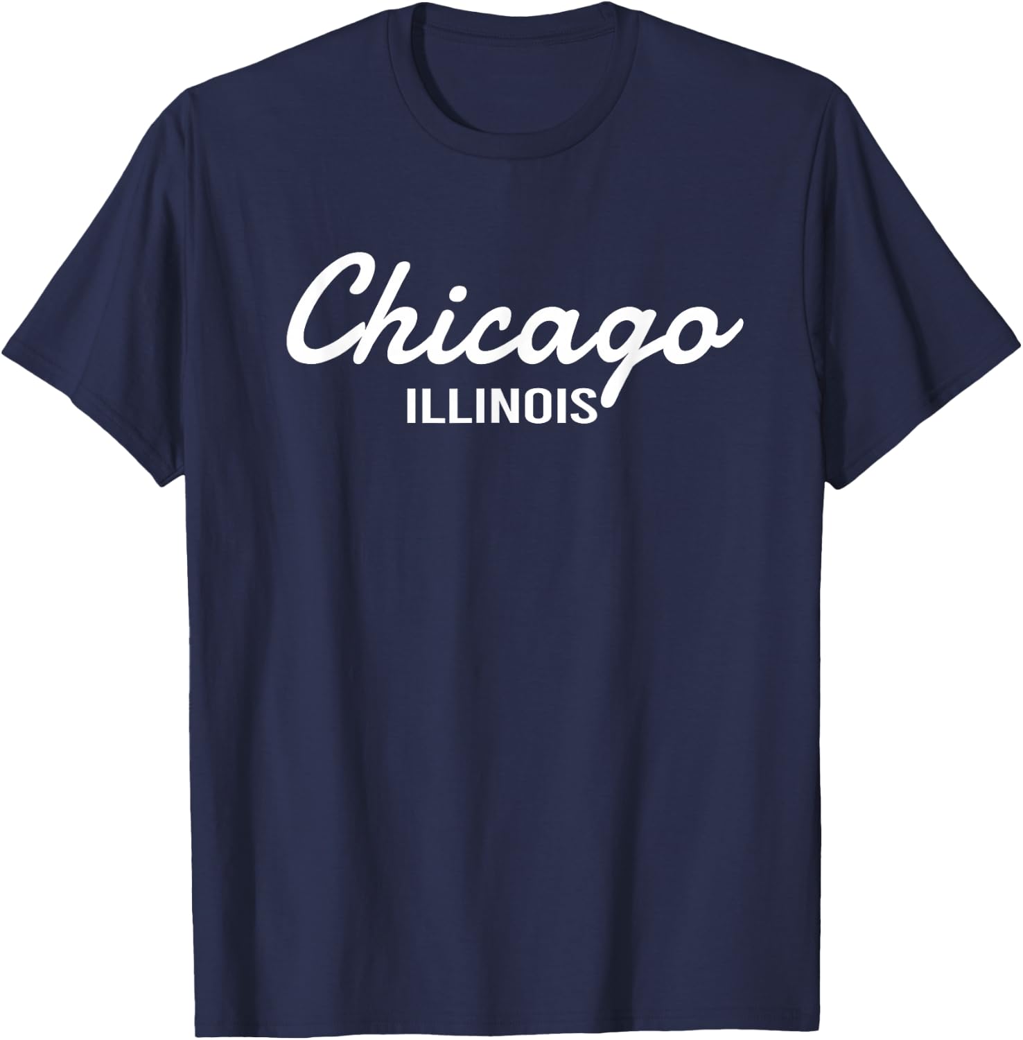 Chicago - Illinois - Throwback Design - Classic T-Shirt - T-Shirt | Navy