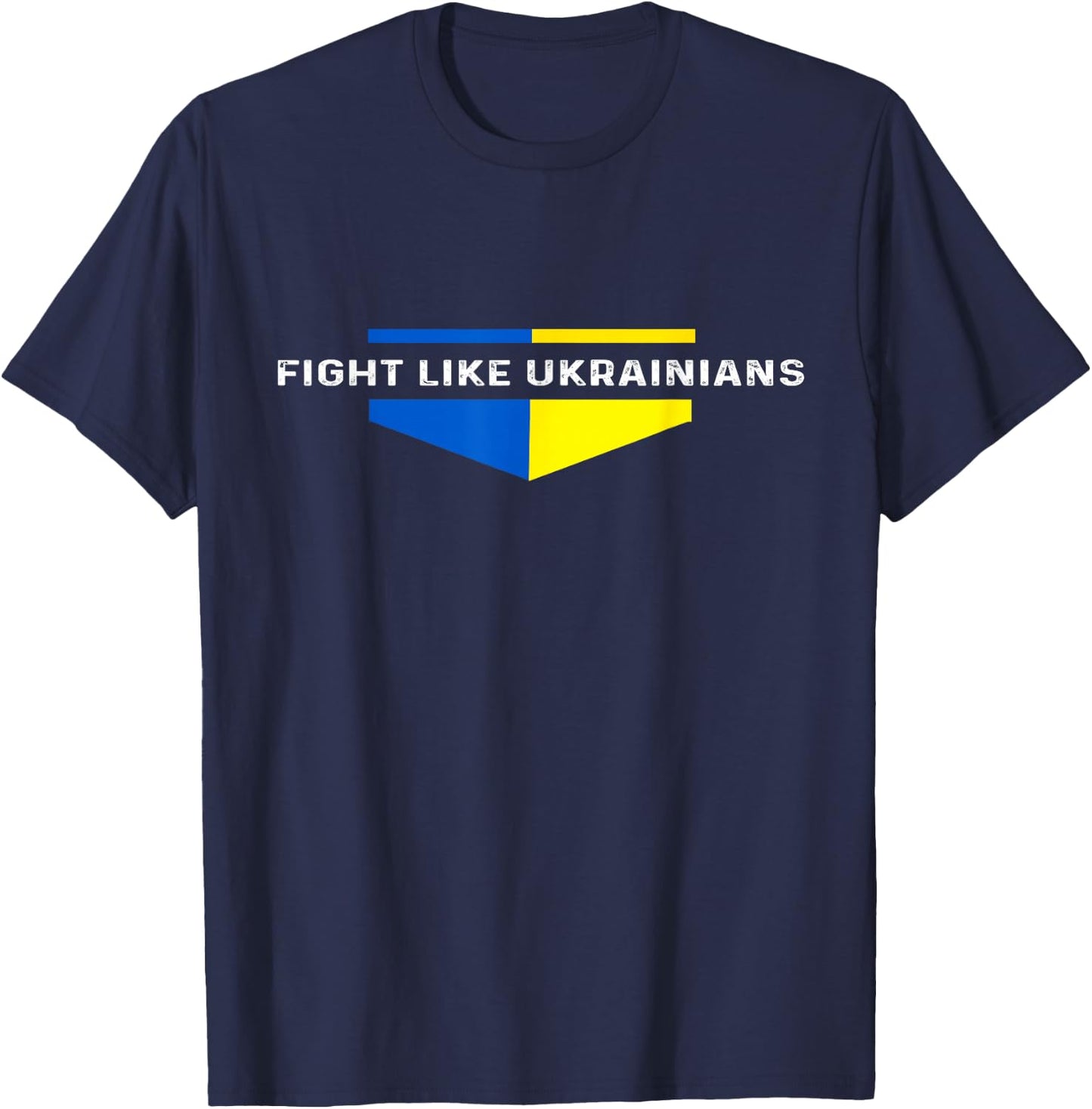Ukrainian zelensky Ukraine Army Green Fight Like ukrainians T-Shirt - T-Shirt | Navy