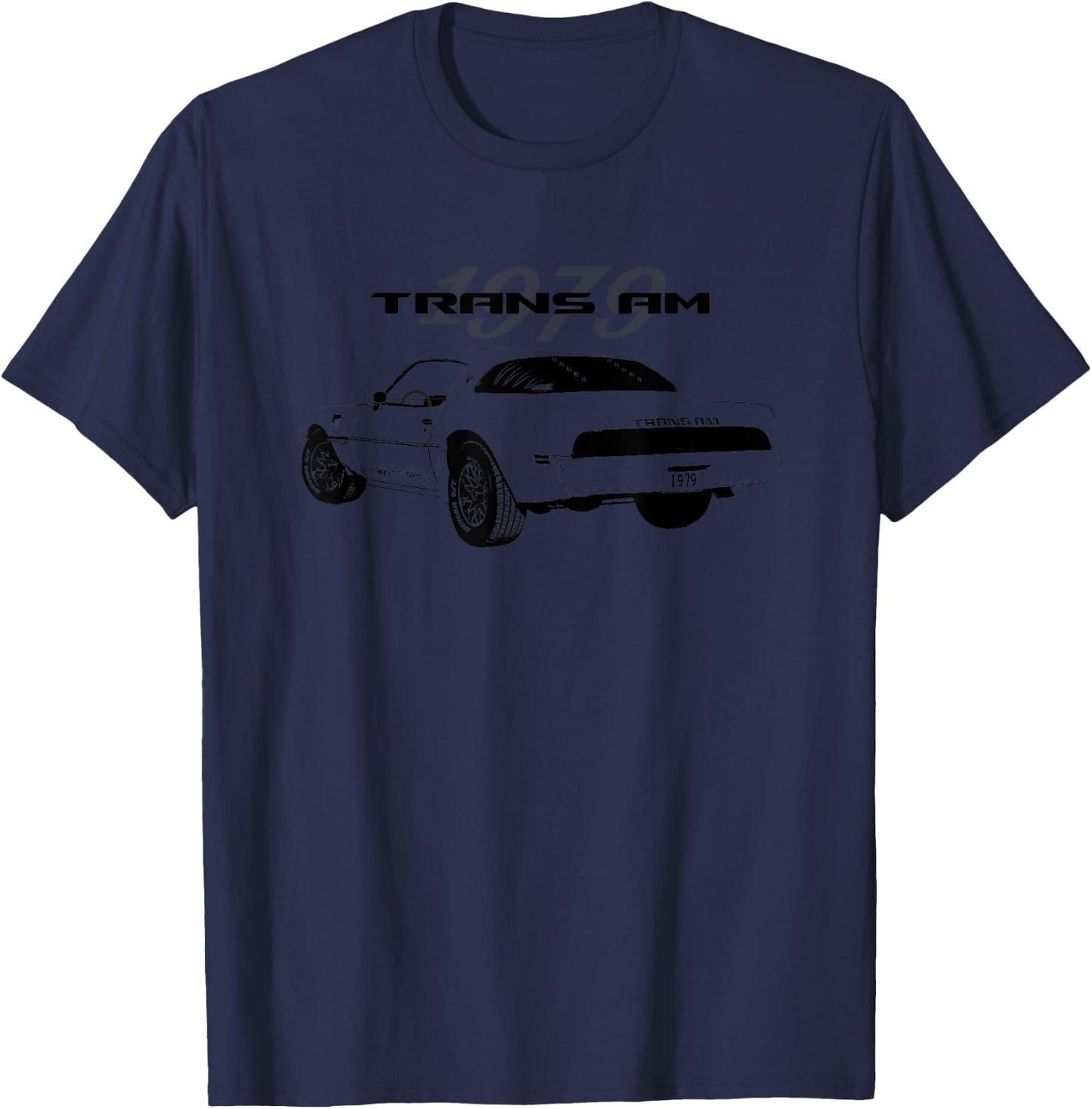 VINTAGE 1979 TRANS AM AMERICAN MUSCLE CARS, 70s CLASSIC CARS T-Shirt - T-Shirt | Navy