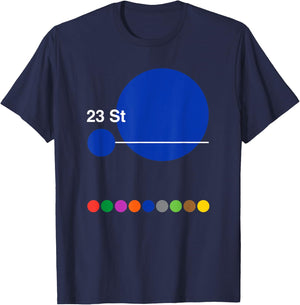 New York City 23rd Street T-Shirt - T-Shirt | Navy