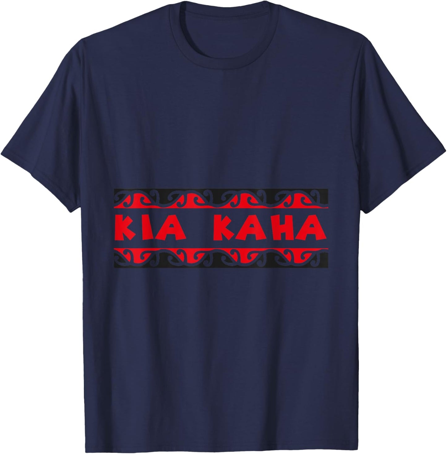 Polynesia Maori Kia Kaha Stay Stong Tattoo New Zealand T-Shirt - T-Shirt | Navy