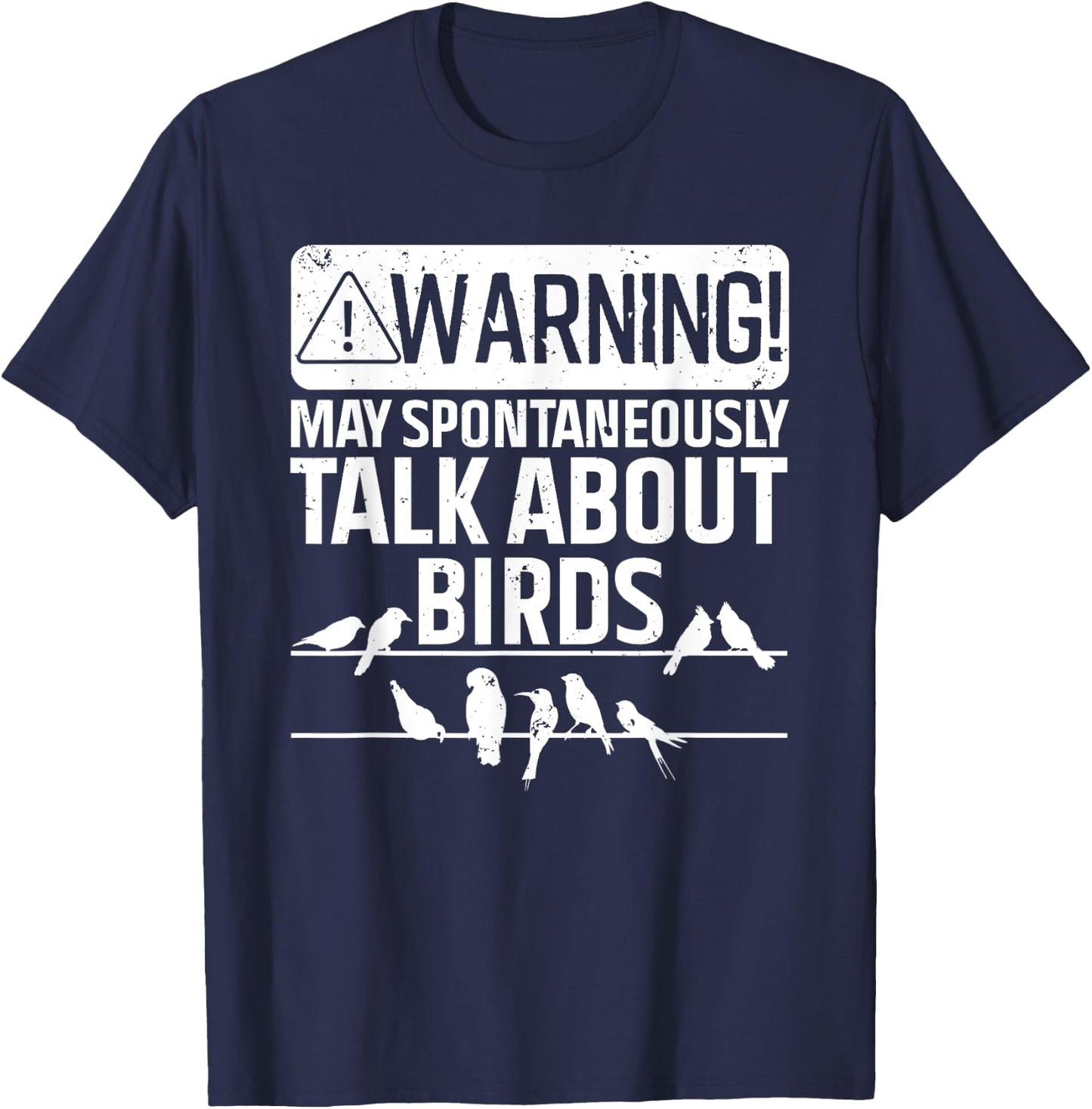 Funny Bird Women Birding Bird Watcher Watching Lover T-Shirt - T-Shirt | Navy