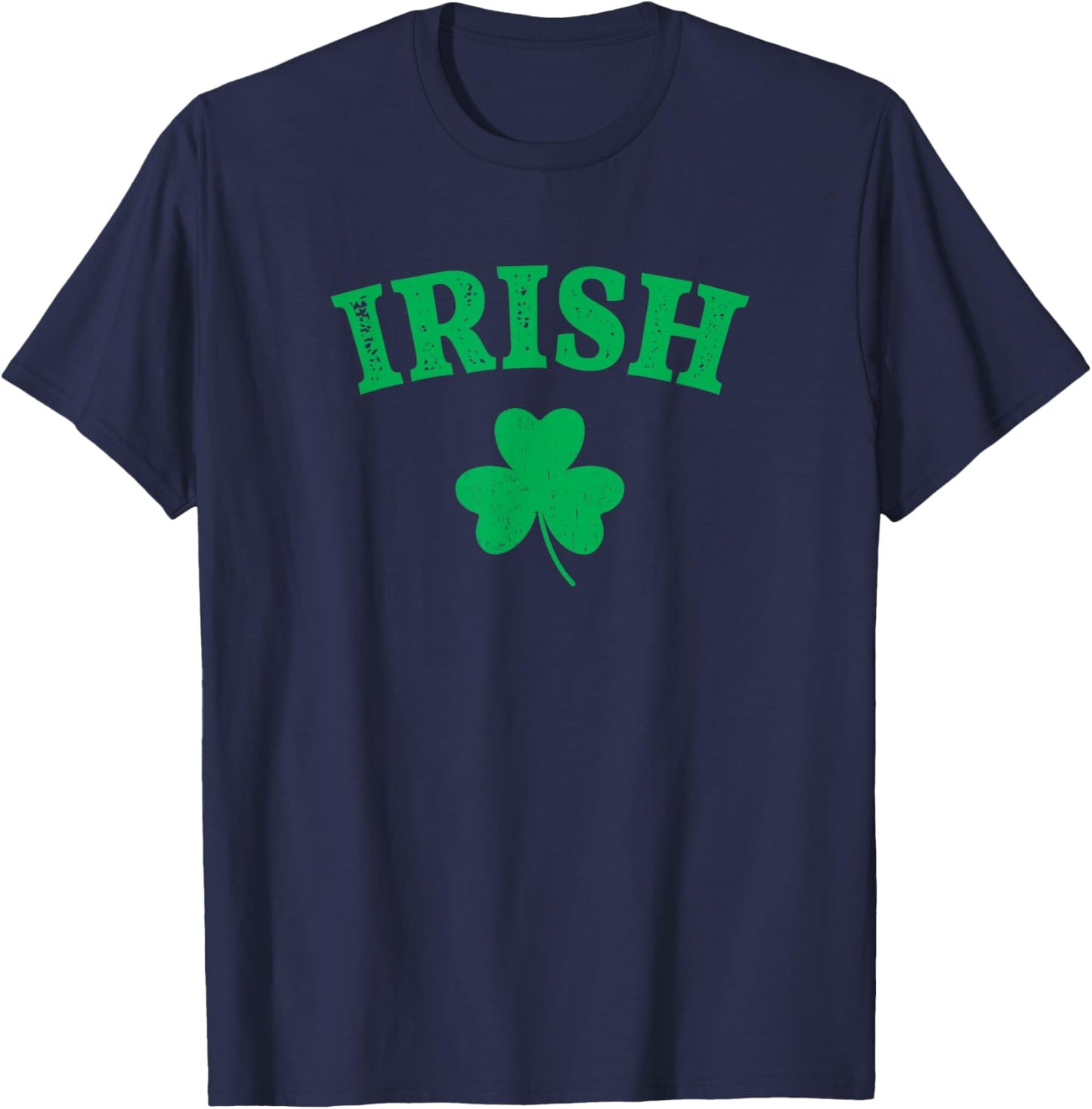 St. Patricks Day Vintage Irish - Men's Black Small Classic Fit Short Sleeve T-Shirt - T-Shirt | Navy