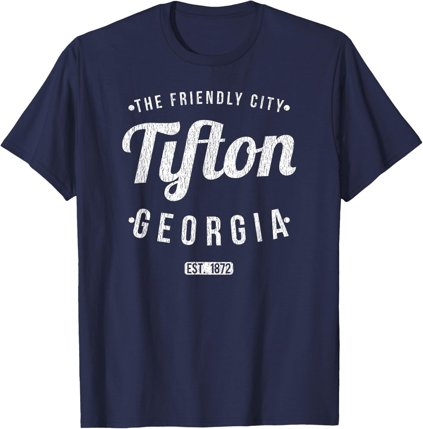 Tifton Georgia Retro Vintage Souvenir GA Tifton T-Shirt - T-Shirt | Navy