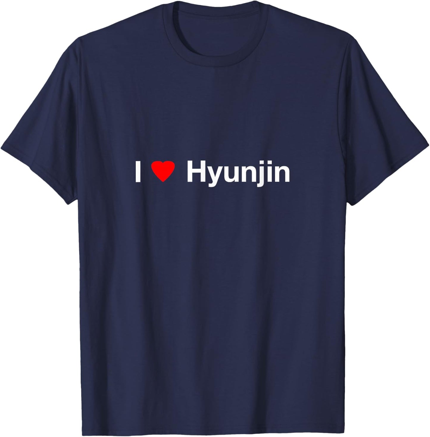 I Heart Hyunjin T-Shirt - T-Shirt | Navy