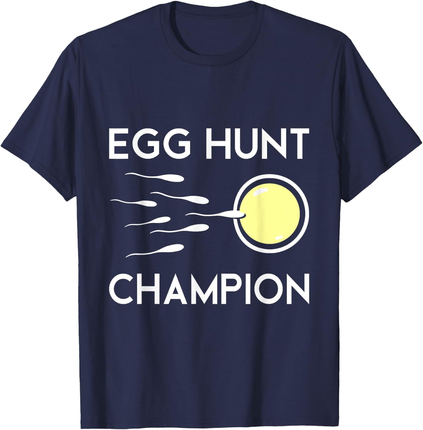 Egg Hunt Champion Funny Dad Easter Pregnancy Announcement T-Shirt - T-Shirt | Navy