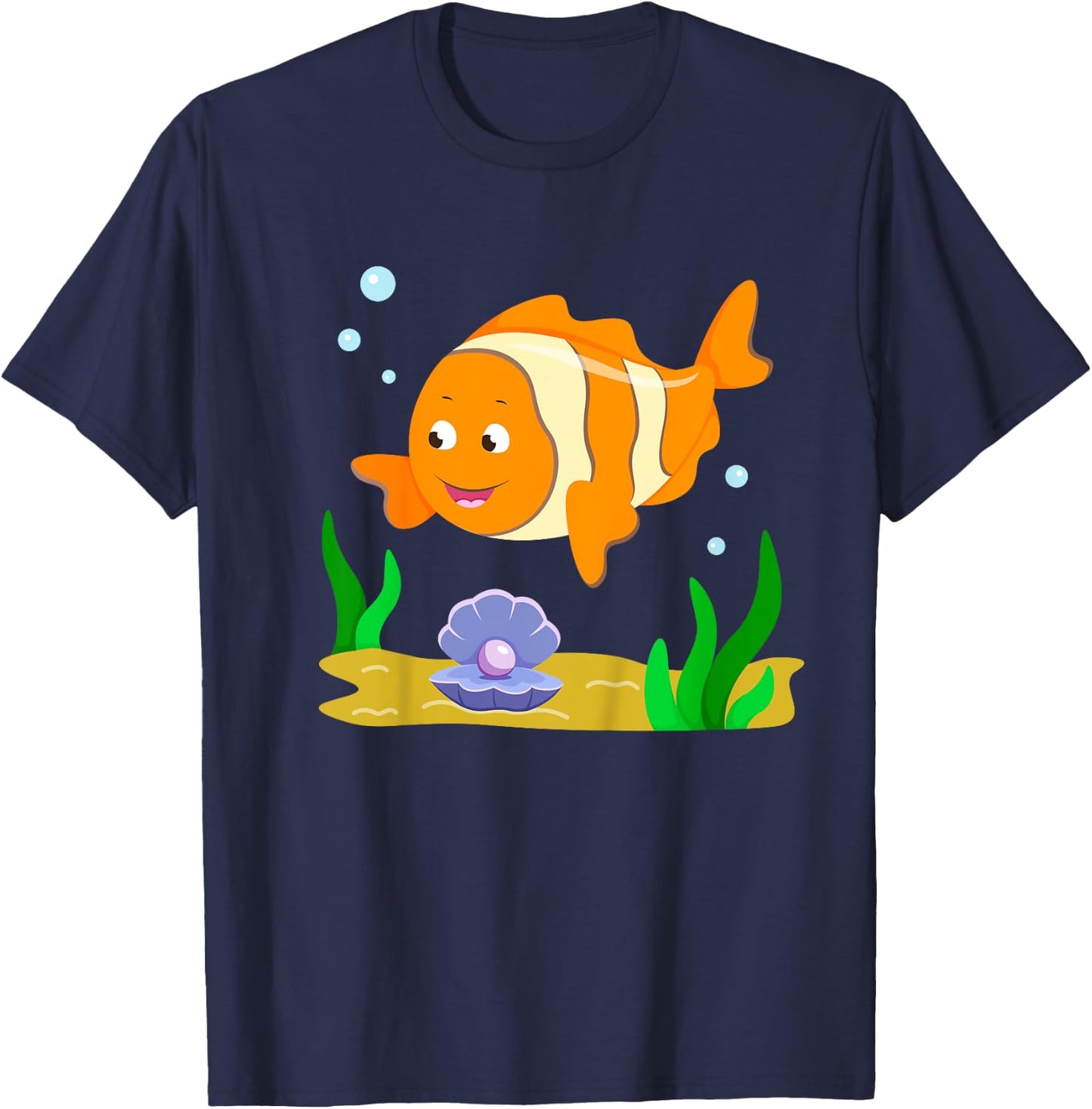 Cute clown fish baby boy girl toddler T-Shirt - T-Shirt | Navy