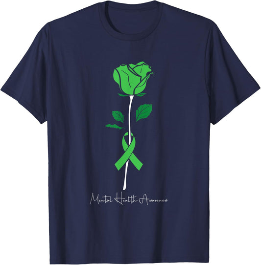 Mental Health Awareness Warrior Counselor Therapist T-Shirt - T-Shirt | Navy