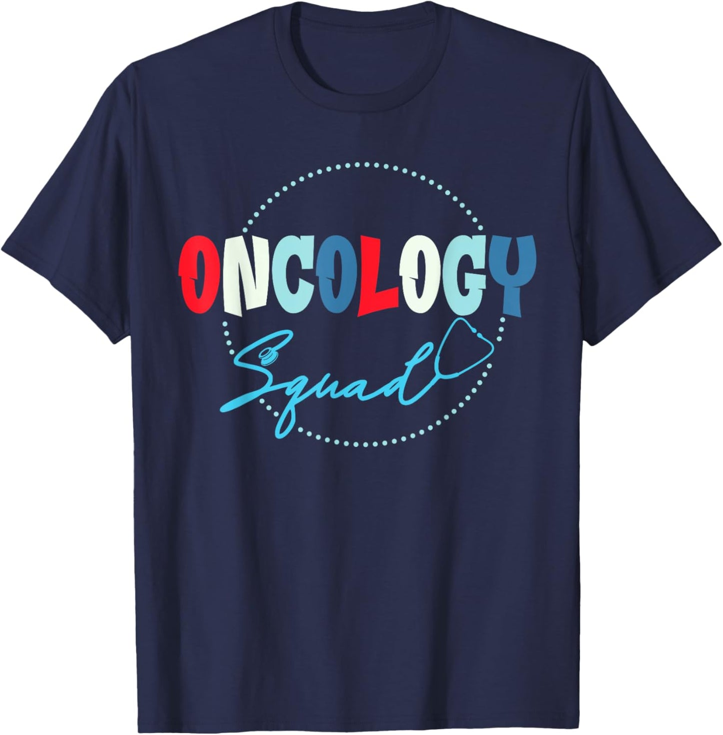 Oncology Nurse Graphic - Oncology Squad T-Shirt - T-Shirt | Navy