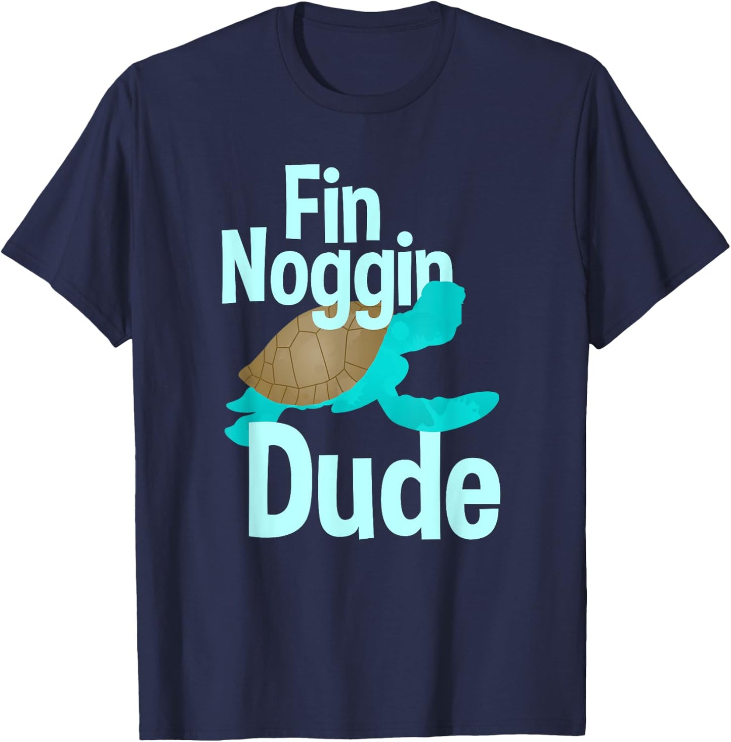 Fin Noggin Dude T-Shirt - T-Shirt | Navy