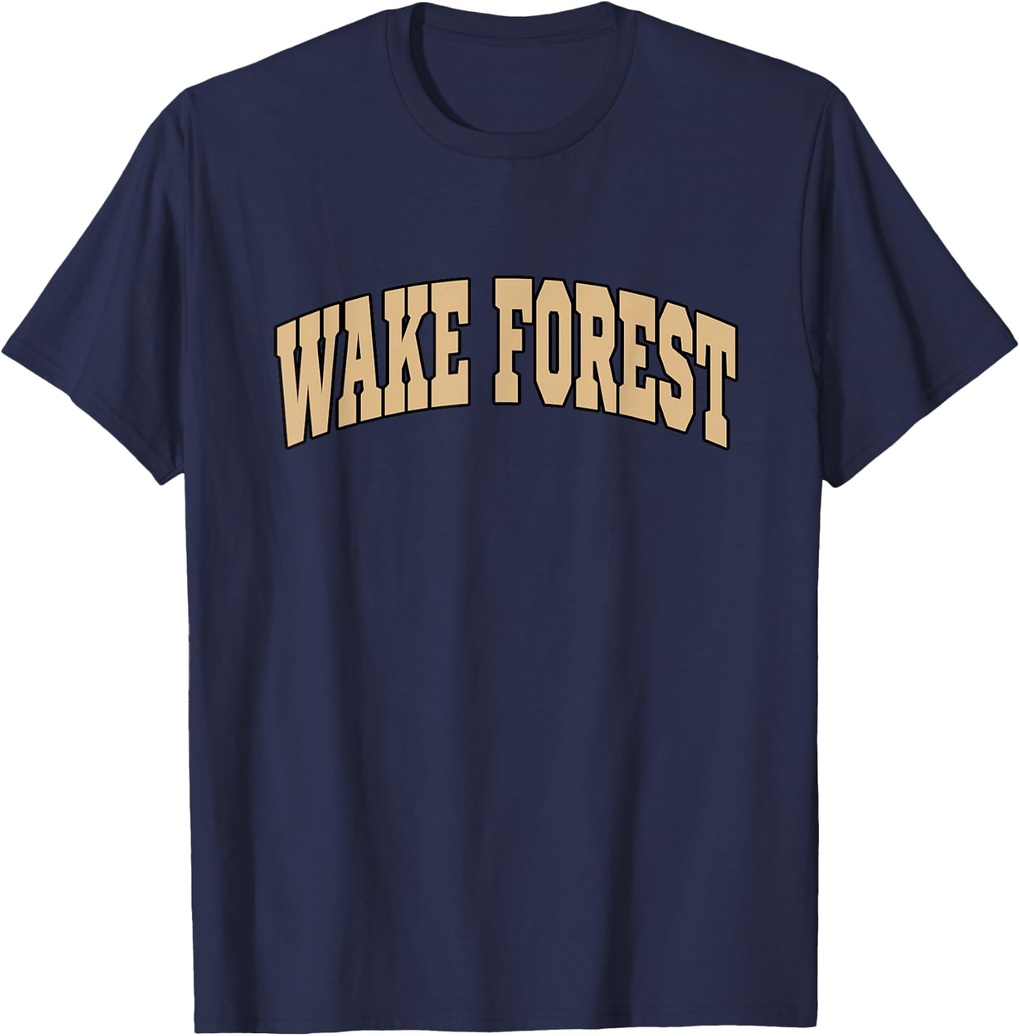 Wake Forest - Throwback Design - Classic T-Shirt - T-Shirt | Navy