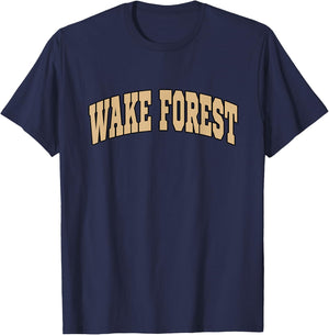Wake Forest - Throwback Design - Classic T-Shirt - T-Shirt | Navy