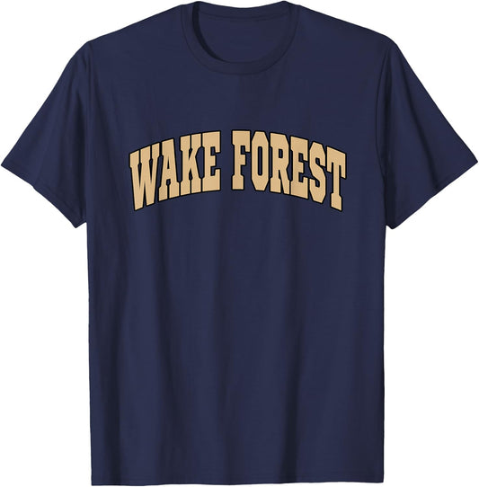 Wake Forest - Throwback Design - Classic T-Shirt - T-Shirt | Navy