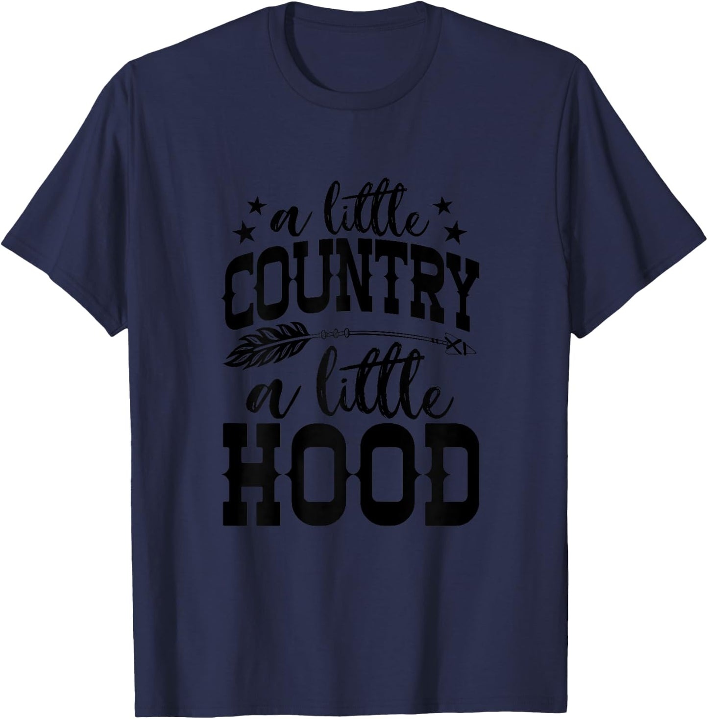 Funny Cowgirl Graphic and Girls Cowgirl Western T-Shirt - T-Shirt | Navy