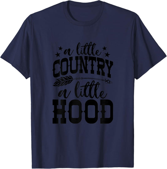 Funny Cowgirl Graphic and Girls Cowgirl Western T-Shirt - T-Shirt | Navy
