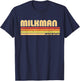 MILKMAN Funny Personalized Title Profession Birthday Idea T-Shirt - T-Shirt | Navy