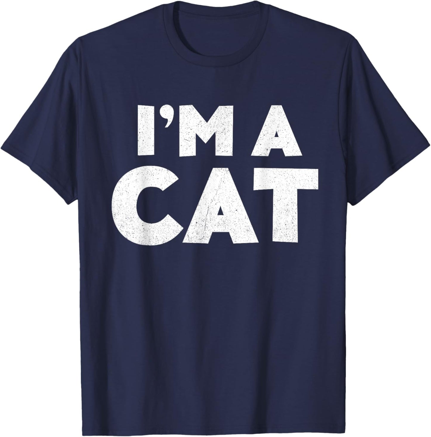 I'm A Cat Shirt Adult Kids Halloween Costume T-Shirt - T-Shirt | Navy