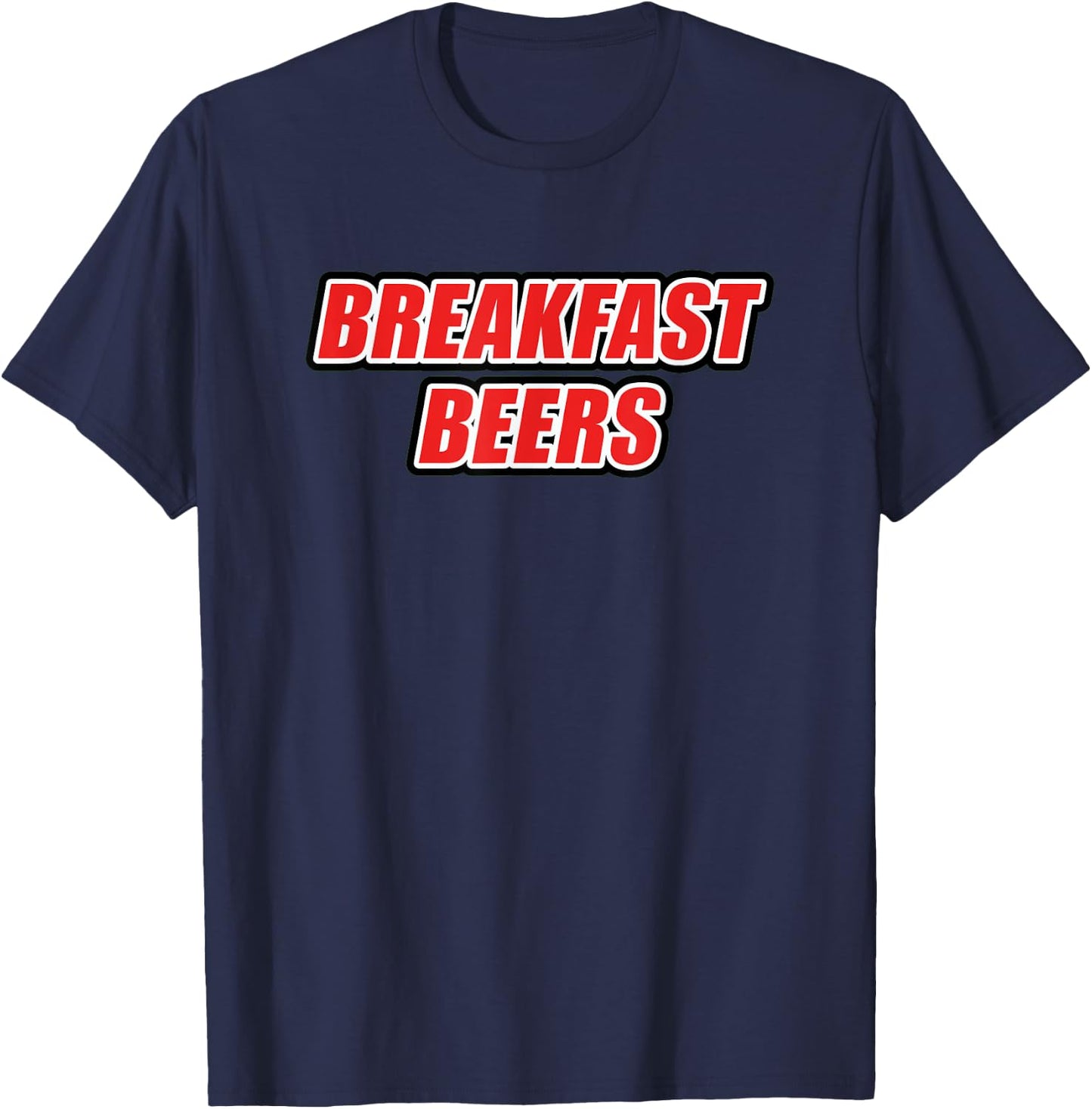 Breakfast Beers T-Shirt - T-Shirt | Navy