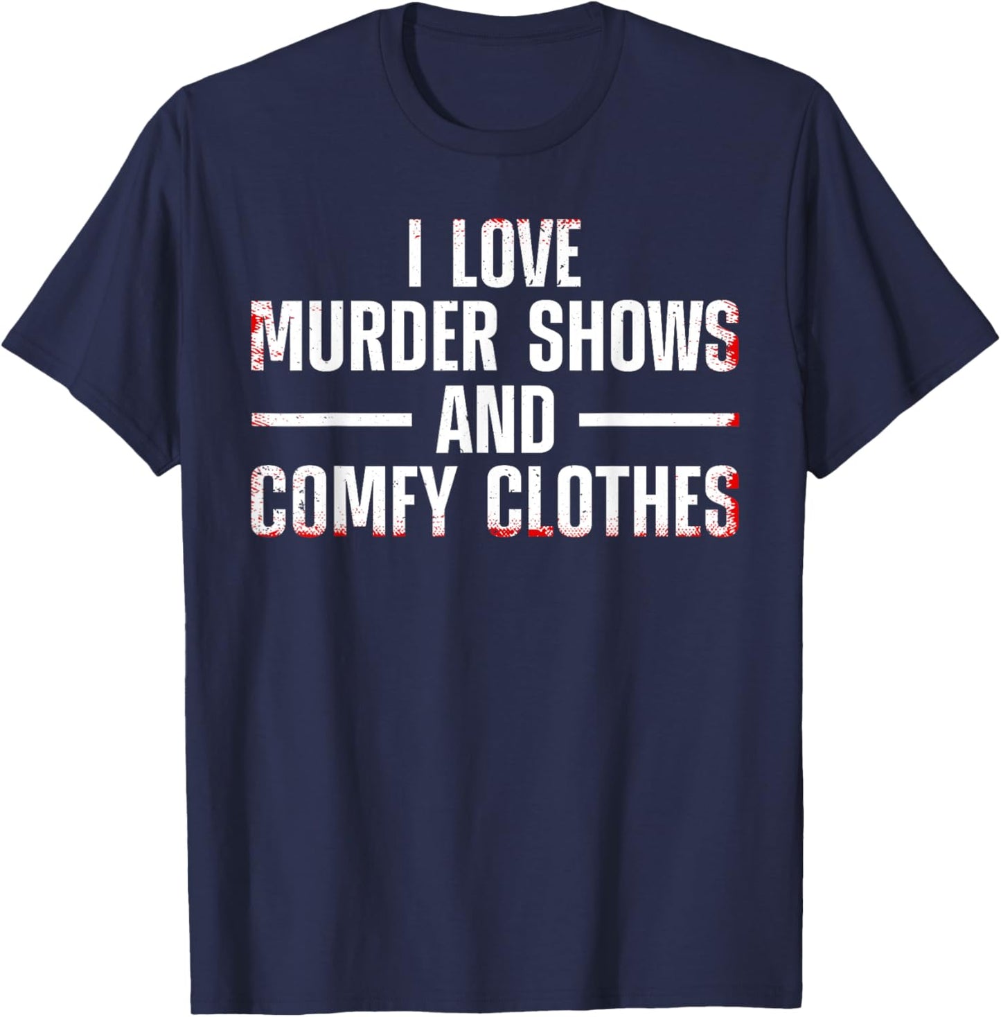 Funny Murder Show Art Women Morbid Spy Investigator T-Shirt - T-Shirt | Navy