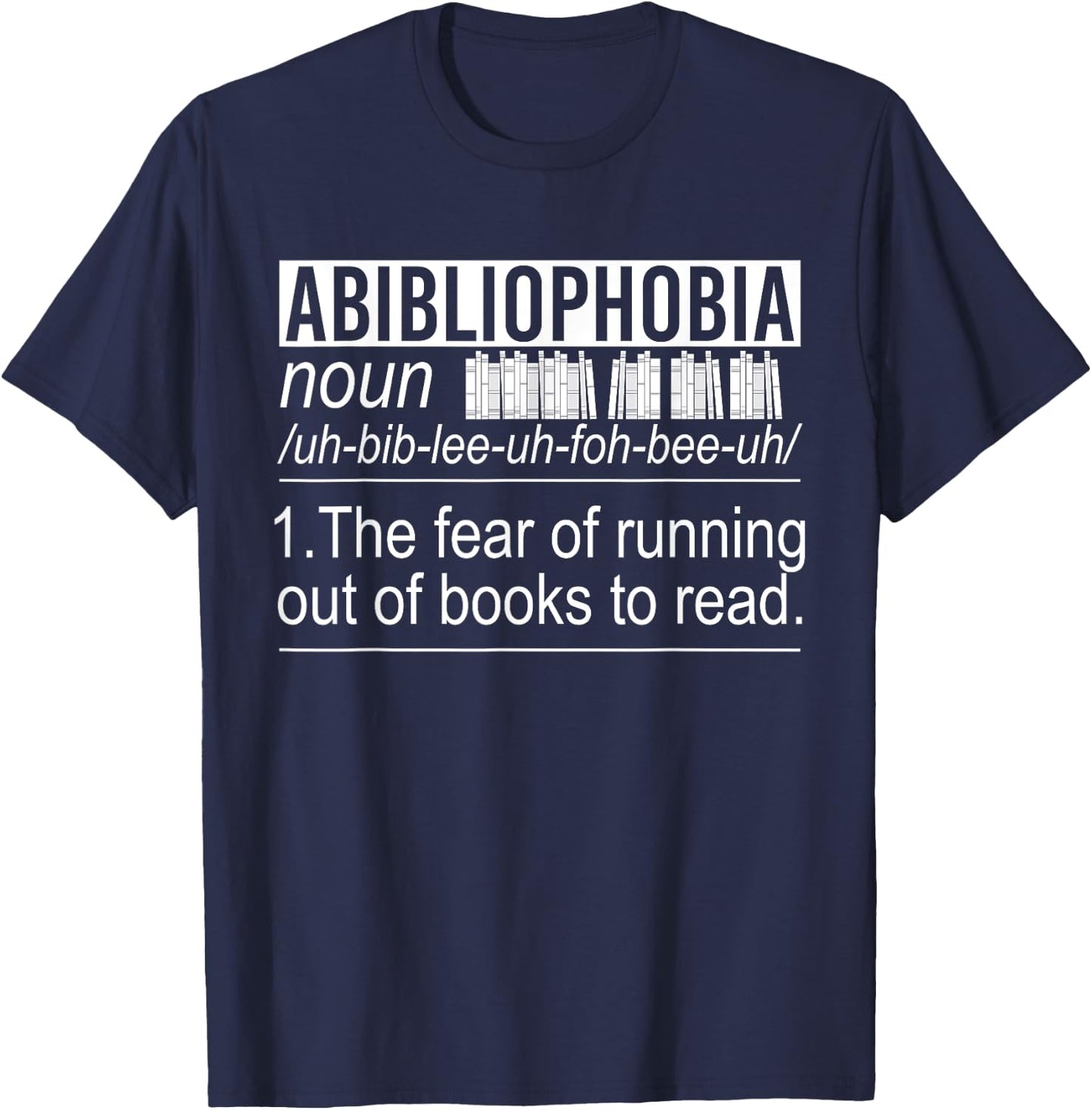 Funny Book Nerd Gift Book Lover Bibliophile Bookworm Reading T-Shirt - T-Shirt | Navy