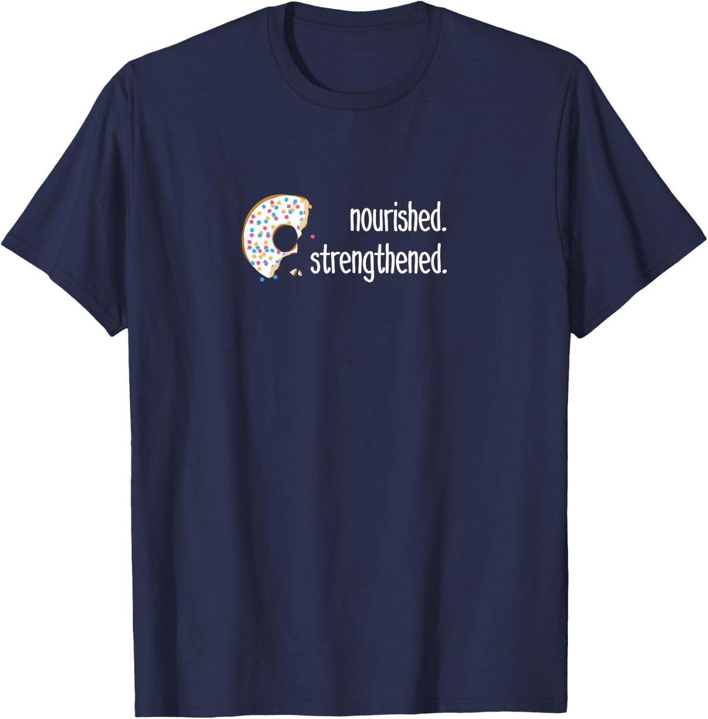 Funny sarcastic Gift missionaries, LDS youth with donut T-Shirt - T-Shirt | Navy