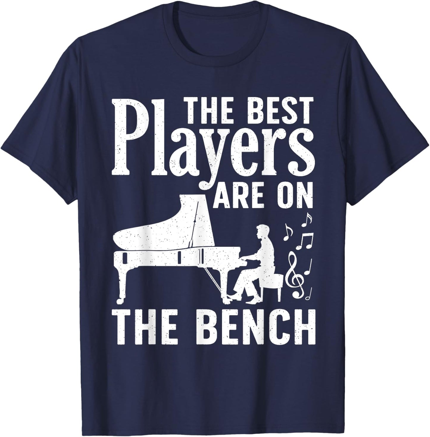 Funny Piano Player Women Music Lovers Piano Teacher T-Shirt - T-Shirt | Navy