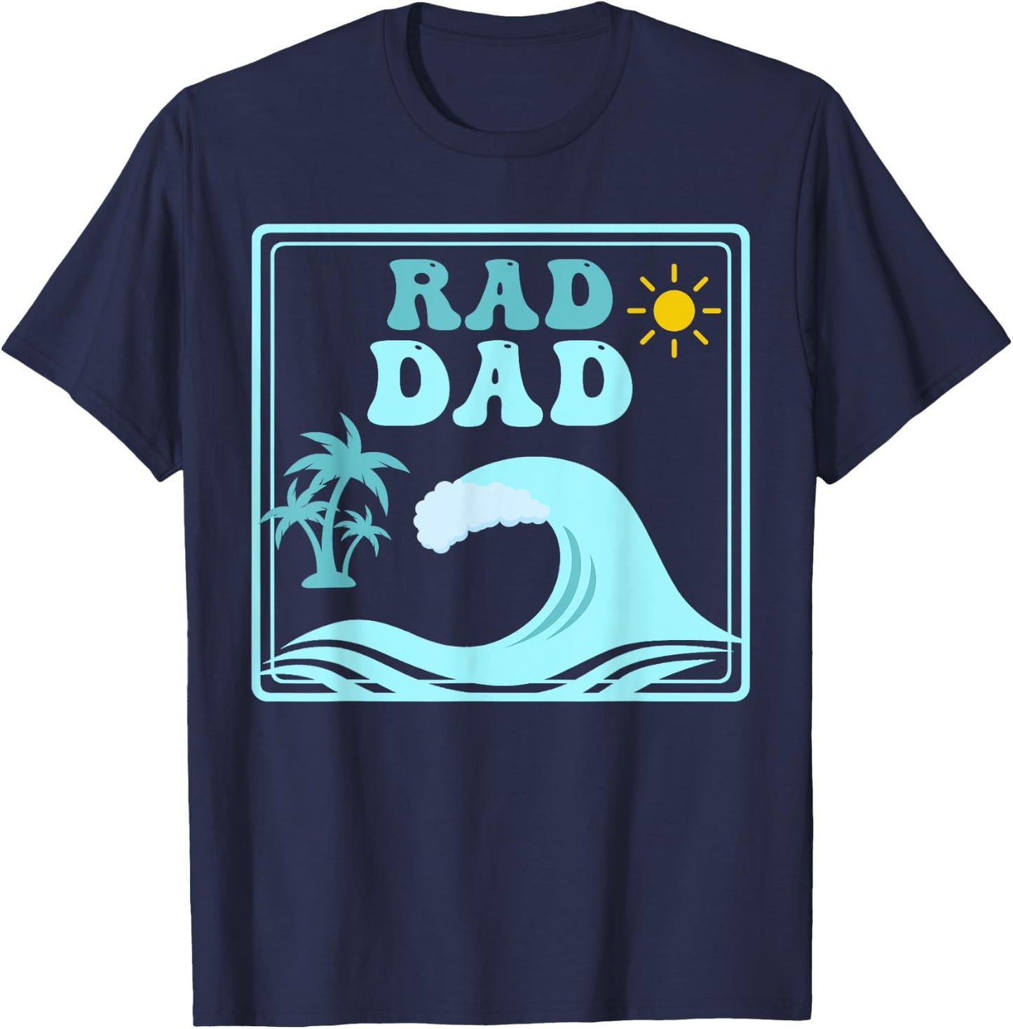 Rad Dad The Big One 1st Birthday Surf Family Matching T-Shirt - T-Shirt | Navy