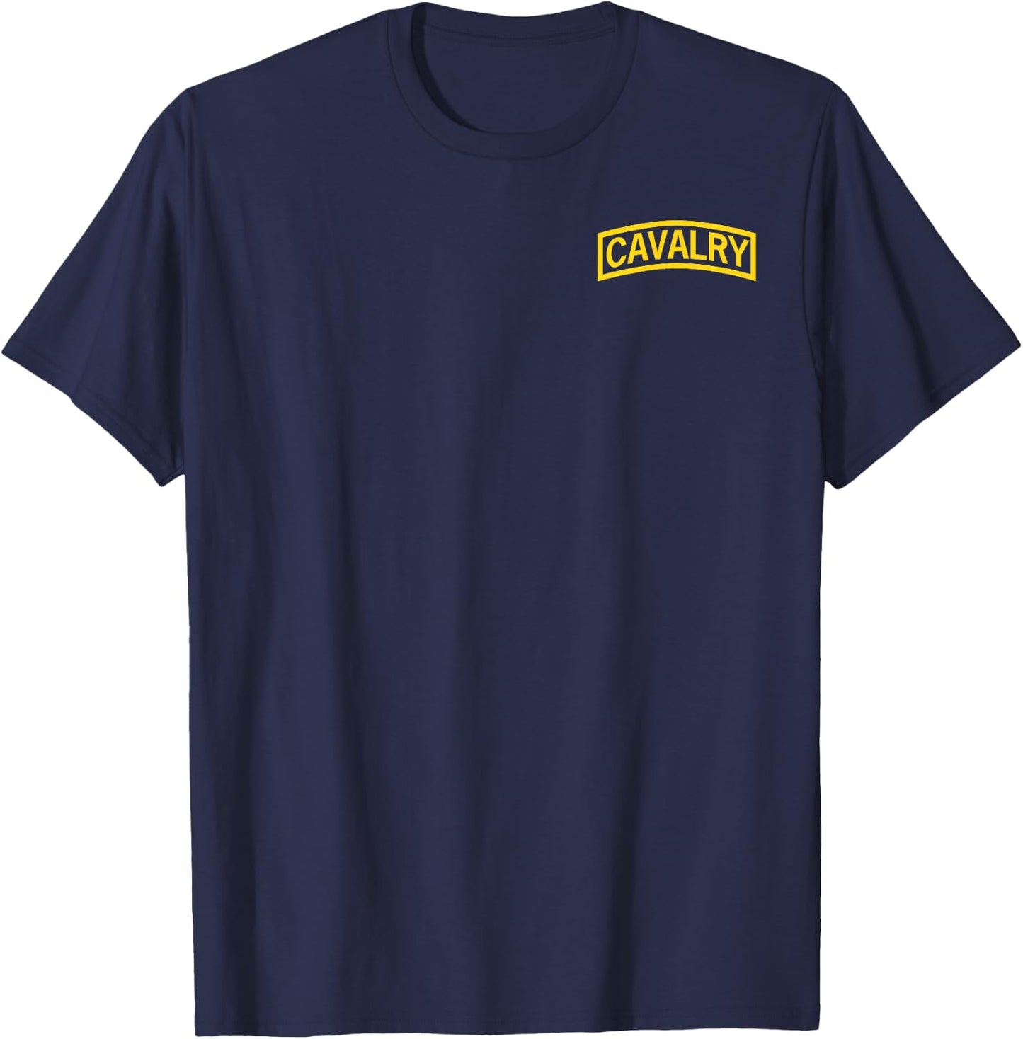 Cavalry Branch Insignia - CAV Scout 19 Delta - 19D - Army T-Shirt - T-Shirt | Navy