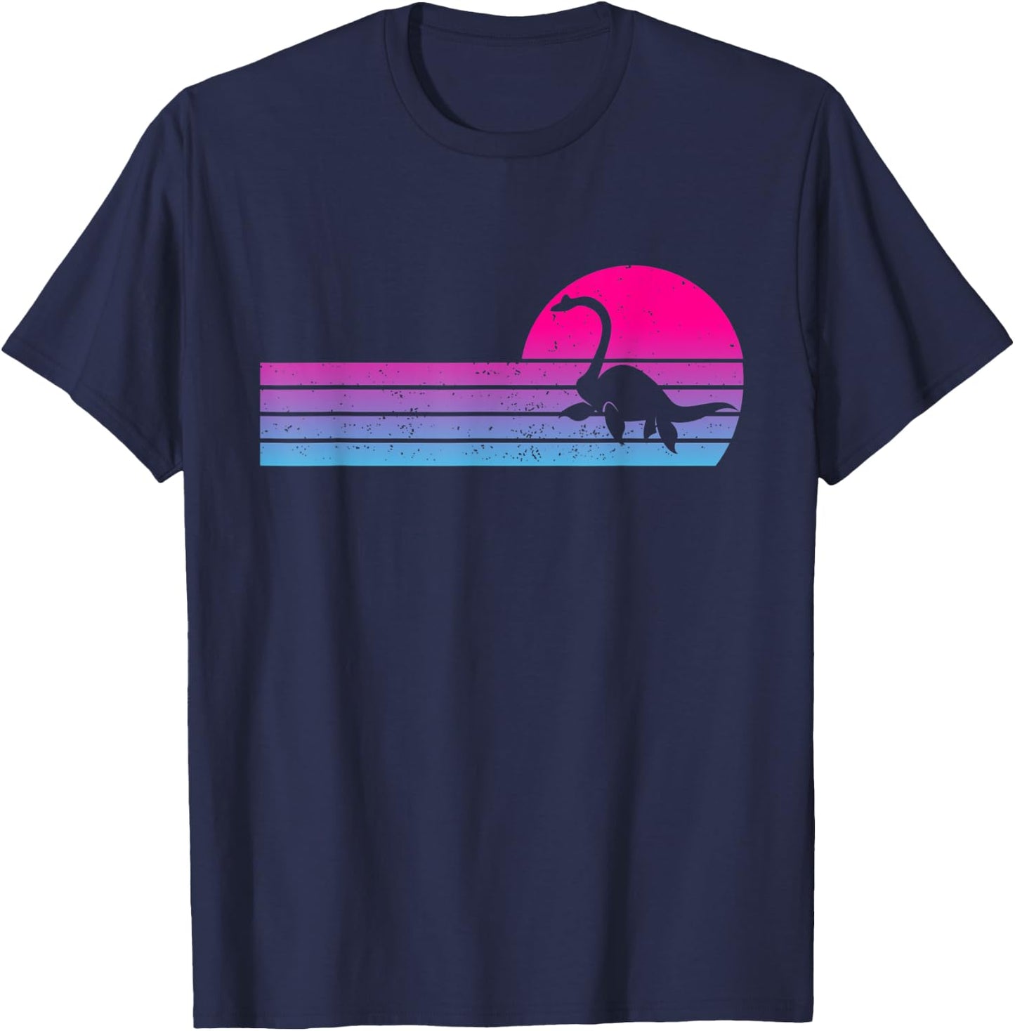 Champ Lake Monster Cryptid Vintage Retro Cryptozoology T-Shirt - T-Shirt | Navy