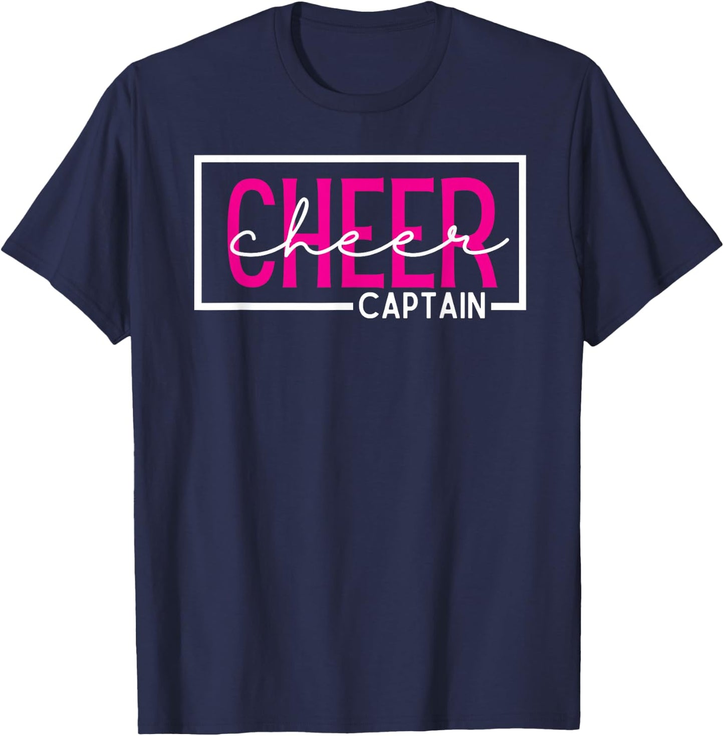 Cheer Captain Cheerleading T-Shirt - T-Shirt | Navy