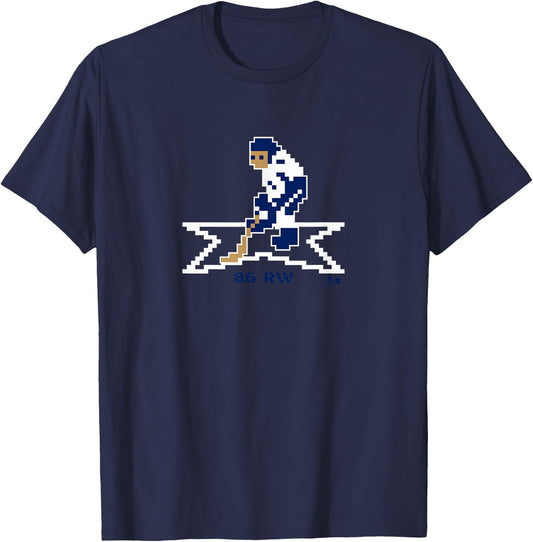 Nikita Kucherov: Throwback Hockey - Tampa Bay Hockey T-Shirt - T-Shirt | Navy