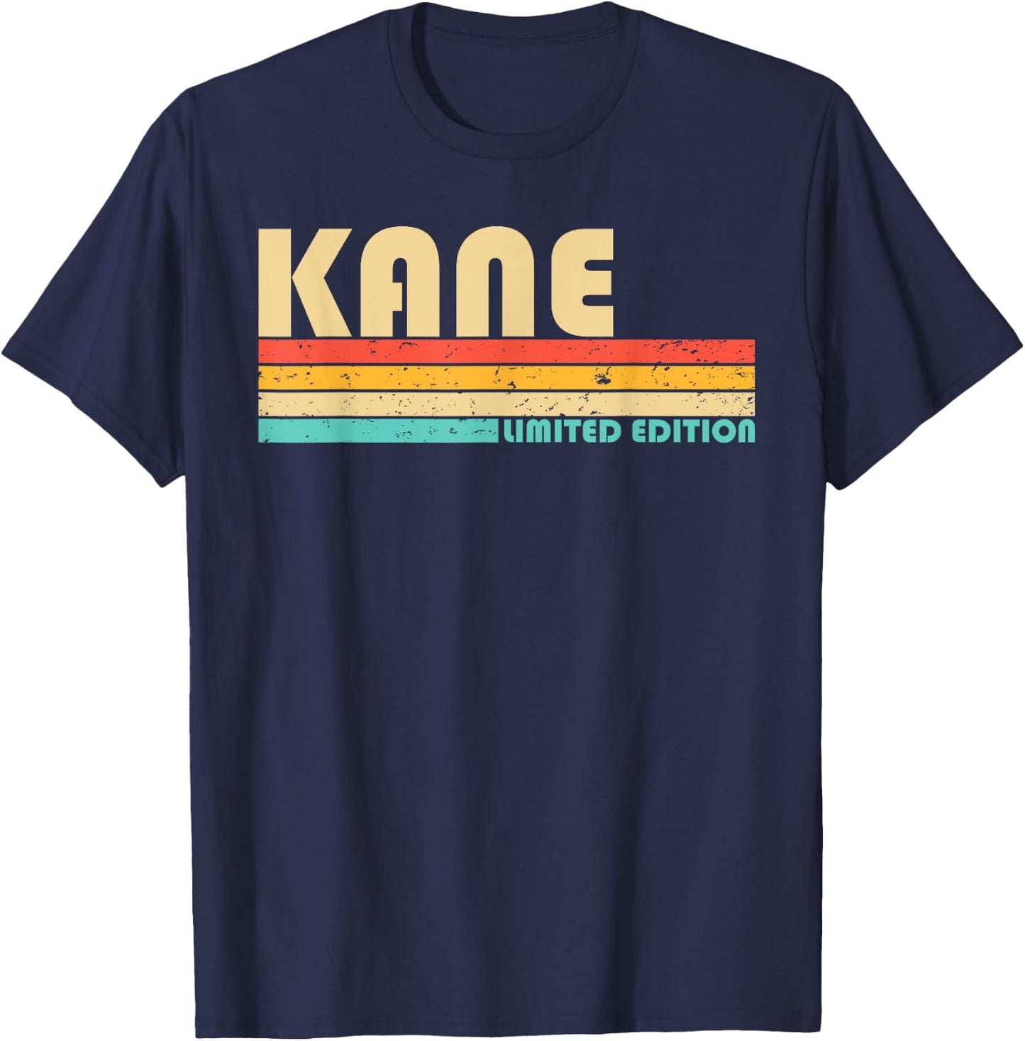 KANE Surname Funny Retro Vintage 80s 90s Birthday Reunion T-Shirt - T-Shirt | Navy