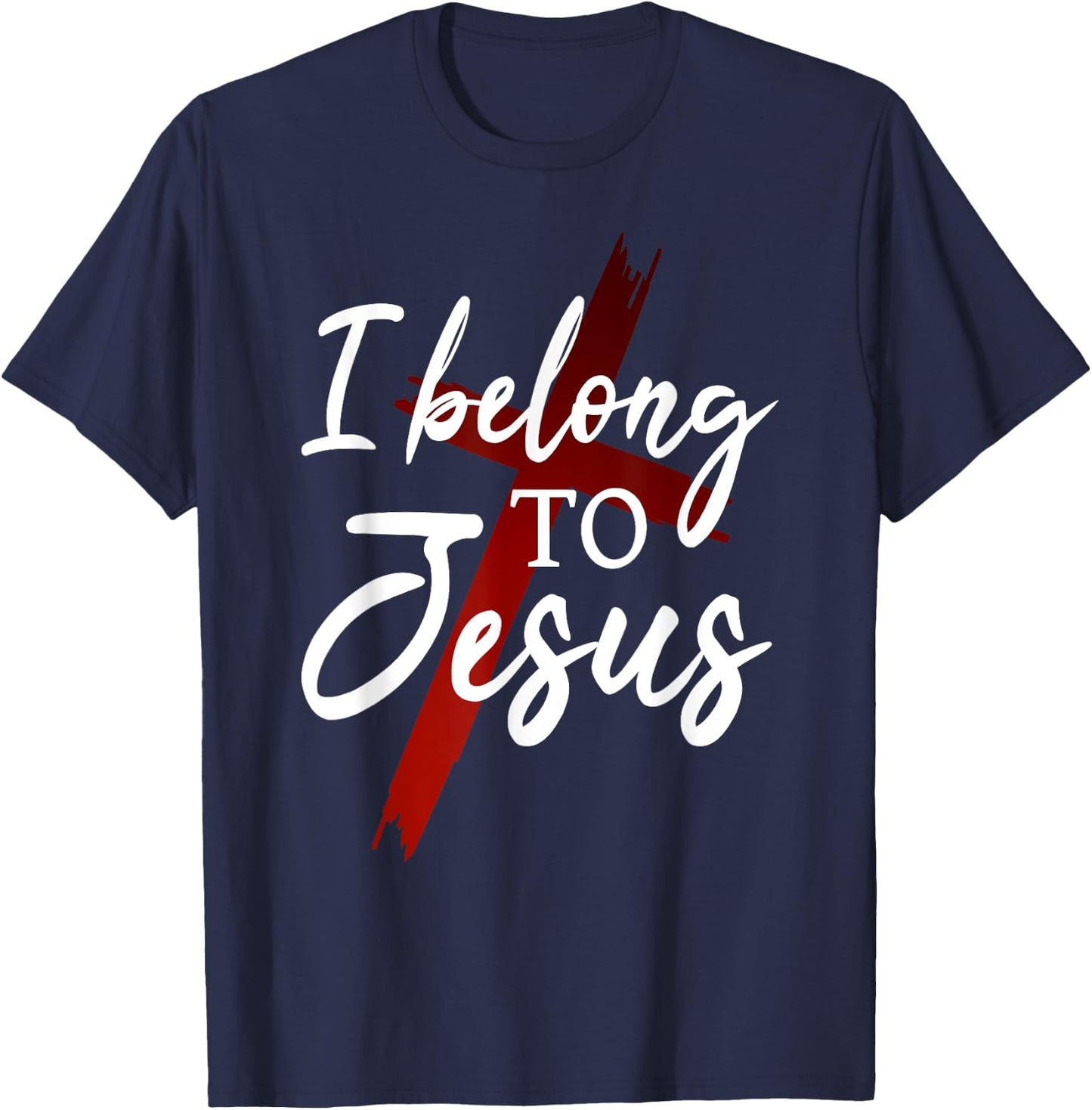 Christian God Faith I belong to jesus T-Shirt - T-Shirt | Navy