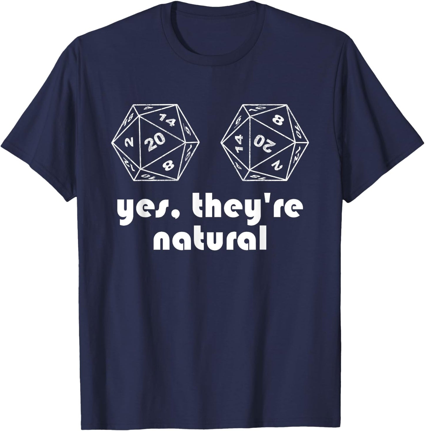 Yes They Are Natural Yes You Are Natural Cube T-Shirt - T-Shirt | Navy
