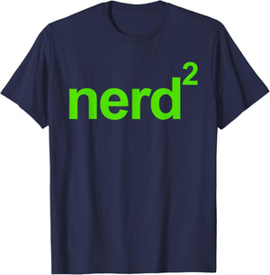 Nerd Squared - Technology Computer Programmer AI Smart T-Shirt - T-Shirt | Navy