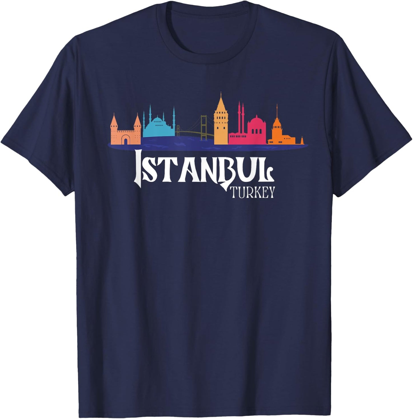 Istanbul Turkey Souvenir T-Shirt - T-Shirt | Navy