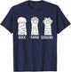 Funny Cat Animal Rescue Pet Lover Apparel Rock Paper Scissors Hand Game Cute Paw Funny Cat T-Shirt - T-Shirt | Navy