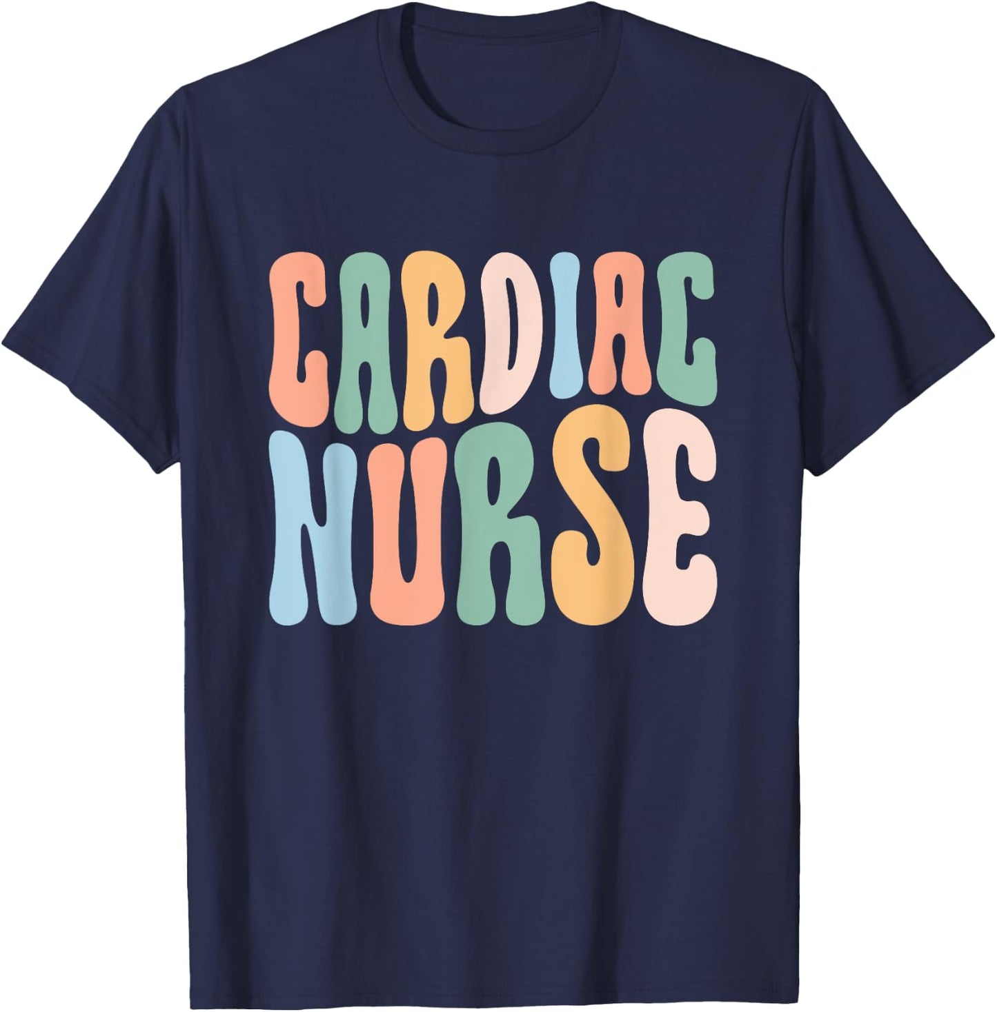 Cardiac Nurse Cardiovascular Nurse , Women's Nurse Themed, Black, Small, Short Sleeve, Classic Fit, -Adults T-Shirt - T-Shirt | Navy