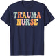Trauma Nurse Week Groovy Appreciation Day For Work T-Shirt - T-Shirt | Navy