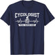 Cycologist PHD pedal harder Dude Downhill cycle Trail T-Shirt - T-Shirt | Navy