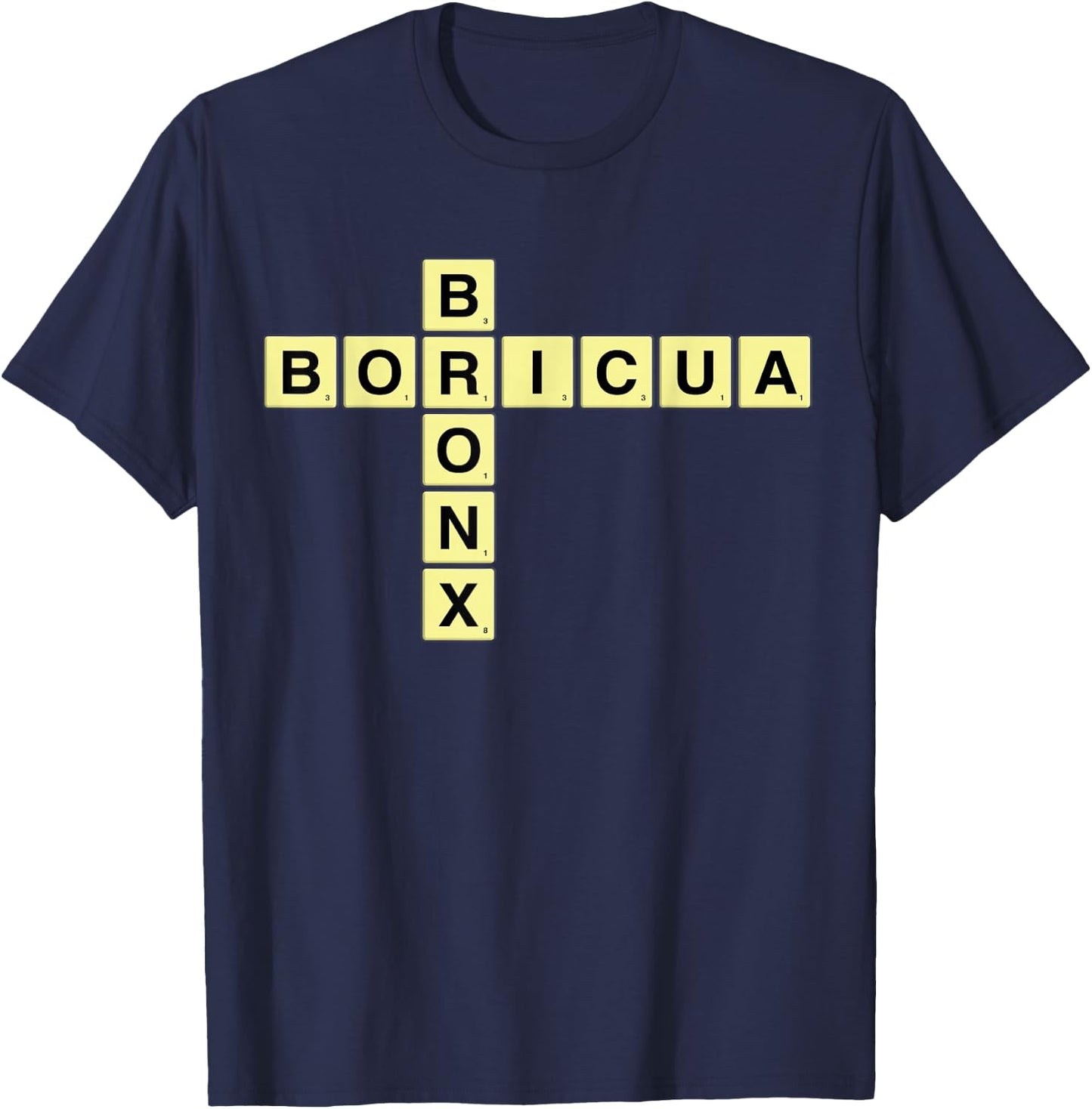 Bronx Boricua Nuyorican NY New York Puerto Rican Puzzle T-Shirt - T-Shirt | Navy
