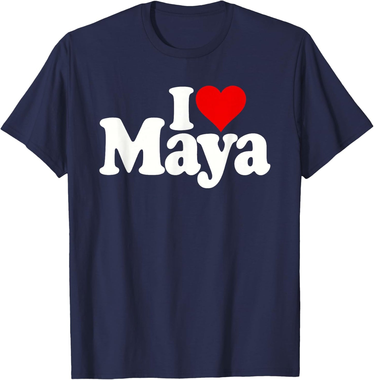 I Love Heart Maya T-Shirt - T-Shirt | Navy
