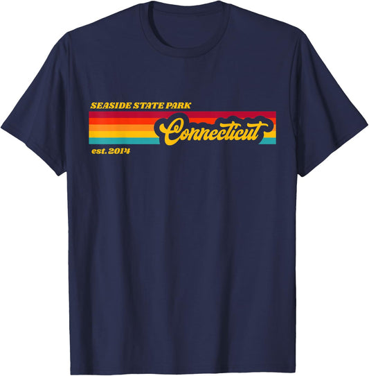 Connecticut Seaside State Park T-Shirt - T-Shirt | Navy