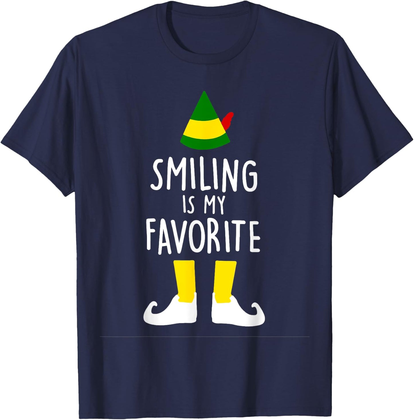 Smiling Is My Favorite T-Shirt - T-Shirt | Navy