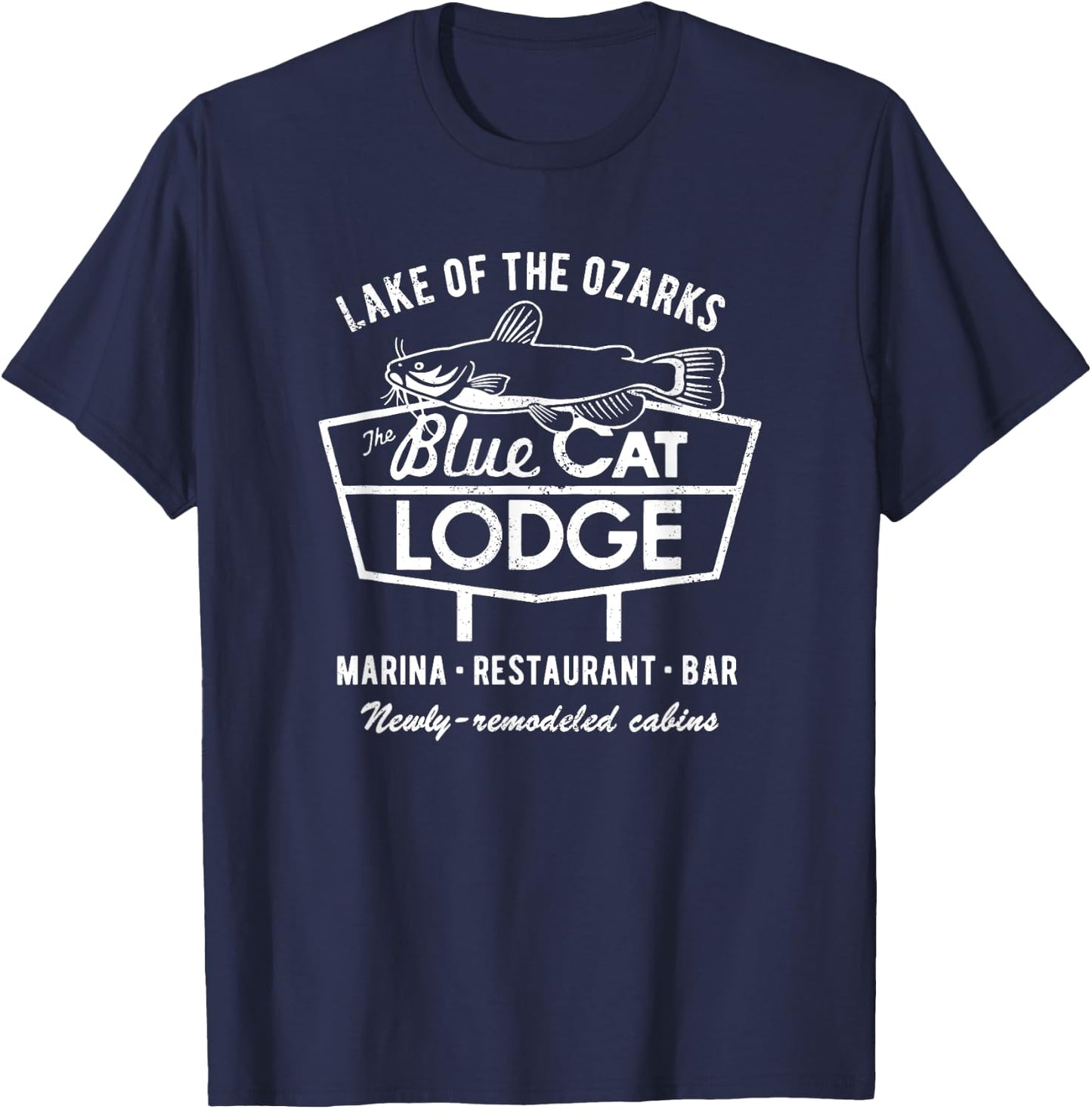 Blue Cat Lodge T-Shirt - T-Shirt | Navy