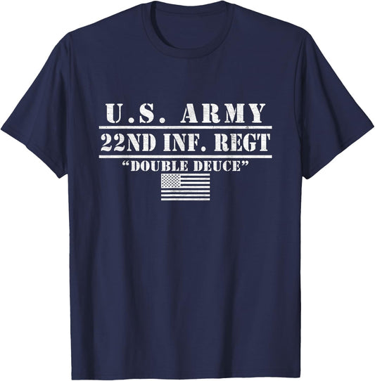 22nd Infantry Regiment Fort Drum New York 22nd Inf Regt T-Shirt - T-Shirt | Navy